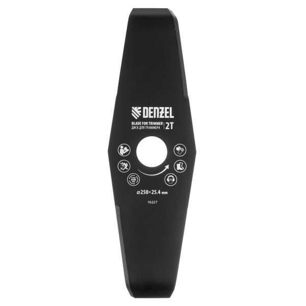 Диск для триммера мульчирующий, 250 х 25,4 толщина 2,5 мм, 2 лезвия Denzel цена