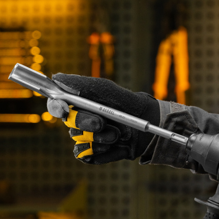 Зубило канальное, 14 х 22 х 250 мм, 40Cr, SDS PLUS Denzel