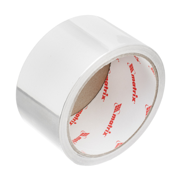 Лента клейкая алюминиевая, 50 мм х 10 м Matrix цена