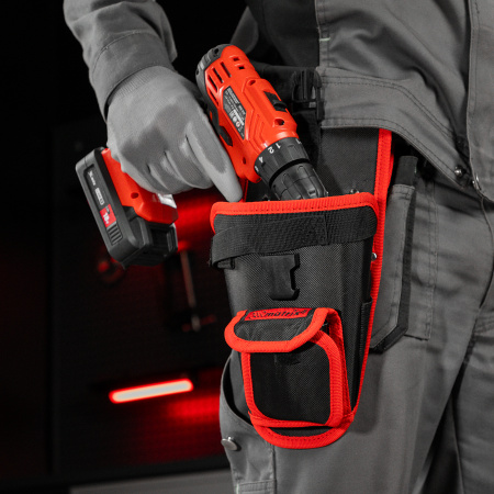 Кобура для шуруповерта с карманом для бит и сверл Matrix цена