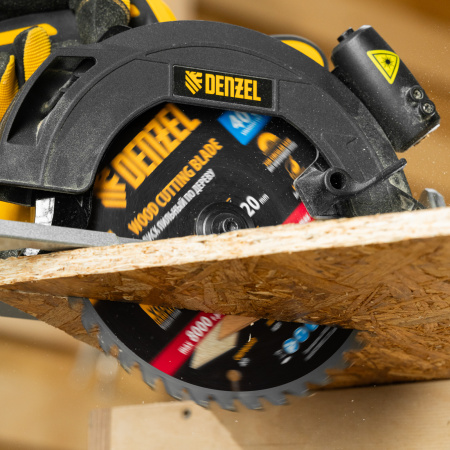 Пильный диск по дереву ф185 х 20 мм, 40 зубьев Denzel