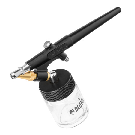 Аэрограф с нижним бачком AB2, 0,8 мм, 22 мл, 11 л/мин Denzel цена