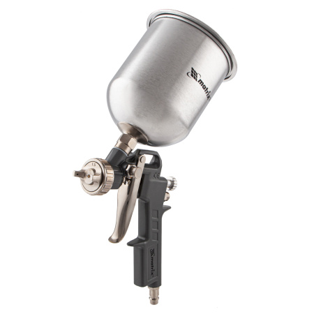 Краскораспылитель пневматический с верхним бачком V 1, 0 л, сопло D 1.2, 1.5 и 1.8 мм Matrix цена