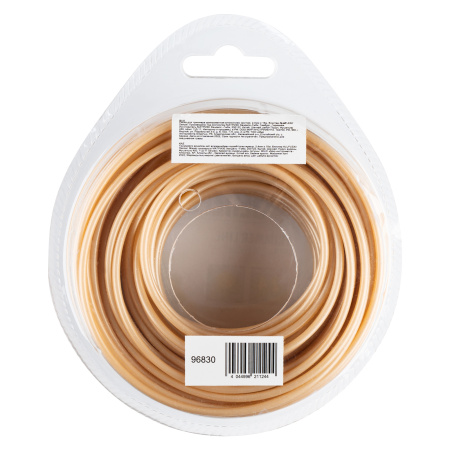 Леска для триммера армированная алюминием круглая, 2,4мм х 15м, блистер ALUFLEX Denzel цена