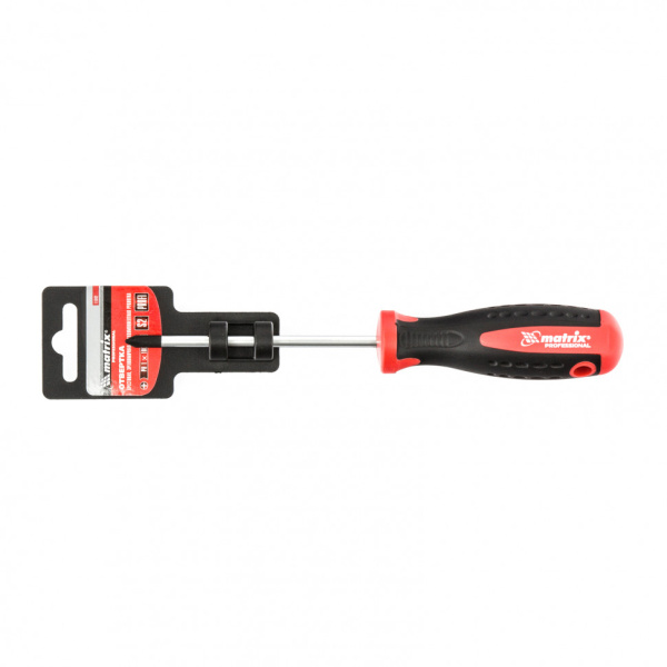 Отвертка Profi, PH1 х 100 мм, S2, двухкомпонентная рукоятка Matrix