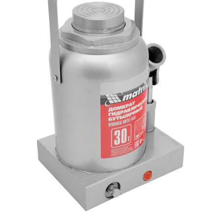 Домкрат гидравлический бутылочный, 30 т, высота подъема 260-415 мм Matrix цена