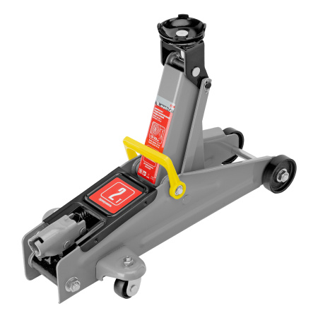 Домкрат гидравлический подкатной, 2 т, высота подъема 135-355 мм Matrix цена