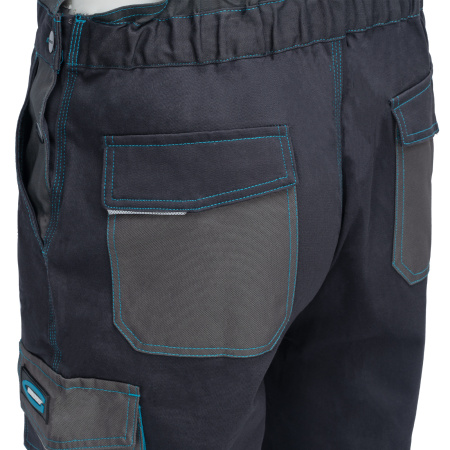 Полукомбинезон профессиональный рабочий, 97% хлопок 3% спандекс, M Gross