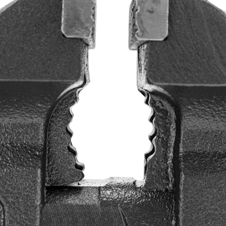 Тиски слесарные BVH-100, 100 мм, поворотные, стальная направляющая, с наковальней //Denzel