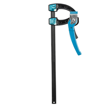 Струбцина реечная быстрозажимная 12, металлический корпус, рычажный храповой механизм, 300 мм Gross цена