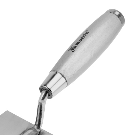 Кельма из нержавеющей стали, 120 х 79 мм, деревянная ручка Matrix цена