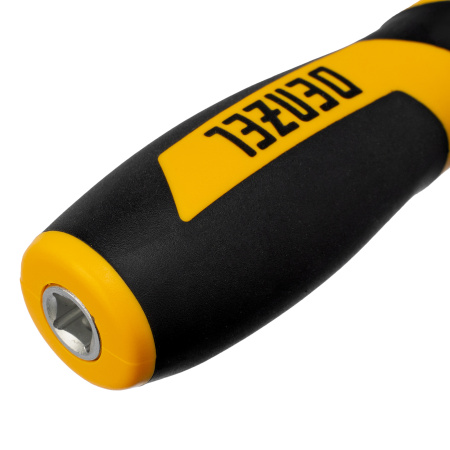 Набор инструментов, 1/2", 1/4", 3/8", CrV, S2, пластиковый кейс, 216 предметов Denzel