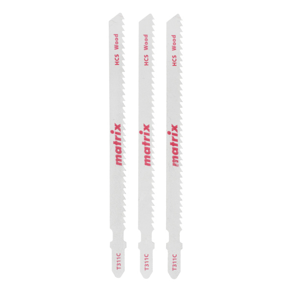 Полотна для электролобзика  по дереву, 3 шт, T311C, 100 x 2, 75 мм, HCS Matrix