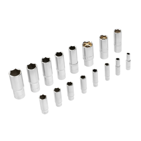 Набор инструментов, 1/2", 1/4", CrV, S2, пластиковый кейс, 109 предметов Denzel