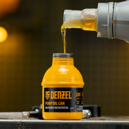 Масленка-нагнетатель, металлический корпус, 0,2 л, гибкий наконечник Denzel цена