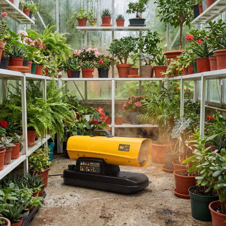 Дизельная тепловая пушка DHG-25i, 25 кВт, 600 м3/ч, прямой нагрев, термостат Denzel