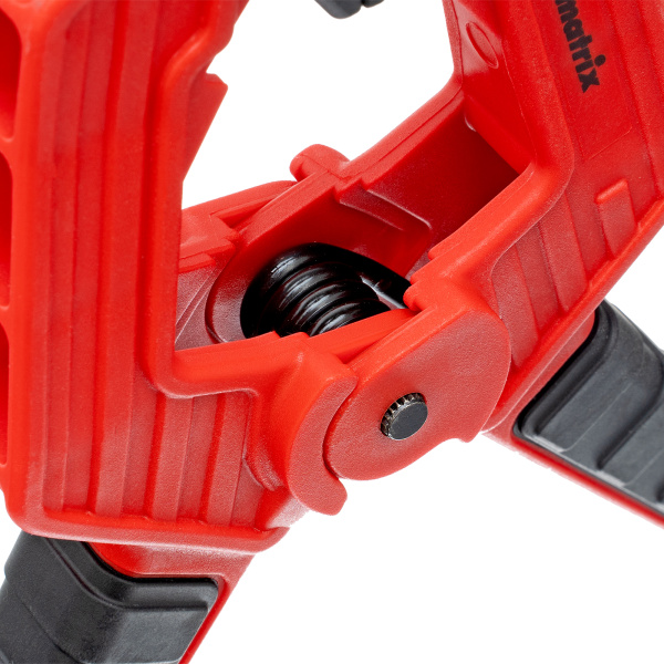 Струбцина клещеобразная 3, усиленная, пластиковый корпус, двухкомпонентные рукоятки, 75 мм Matrix цена