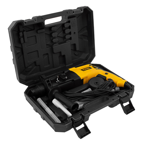 Перфоратор электрический RHH-800-26, SDS-plus, 800 Вт, 3 Дж, 3 плюс 1 реж. Denzel