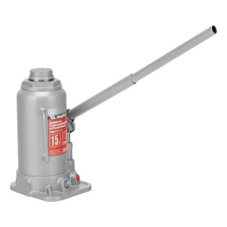 Домкрат гидравлический бутылочный, 15 т, высота подъема 230-460 мм Matrix цена