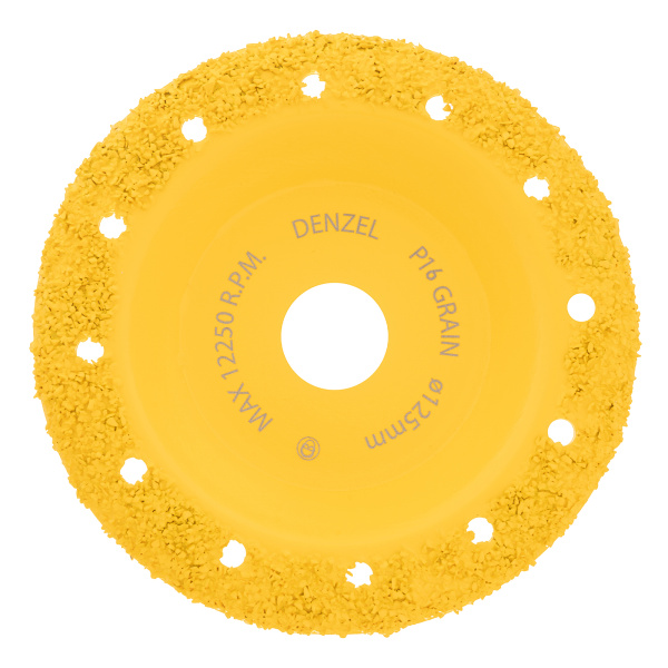 Чашка твёрдосплавная зачистная,125 мм, Наклонная, среднее зерно #16 Denzel
