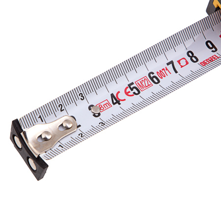 Рулетка 8м х 25мм, двухкомп. корпус, магнитный обрезиненный зацеп Denzel цена