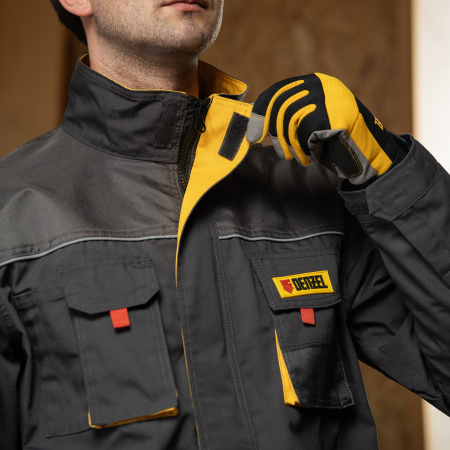 Куртка профессиональная рабочая, 65% полиэстер 35% хлопок, M Denzel