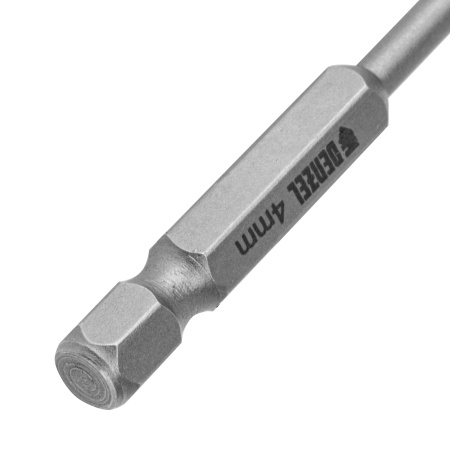 Сверло по керамической плитке 4 мм, крестовая пластина, шестигранный хвостовик// Denzel