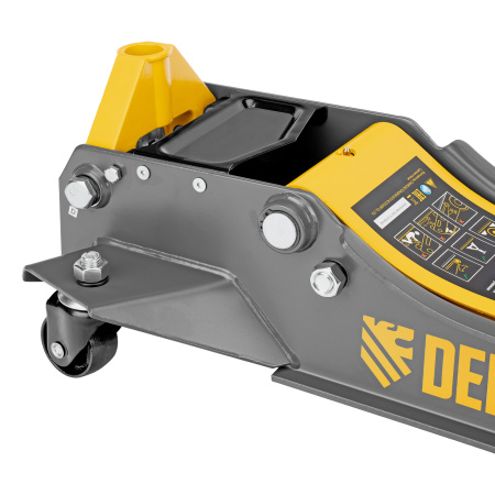 Домкрат гидравлический подкатной, 3 т, 85-610 мм, быстрый подъем, низ. подхват, проф, SUV Denzel цена