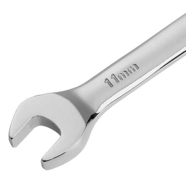 Ключ комбинированный, с трещеткой, 11 мм Denzel