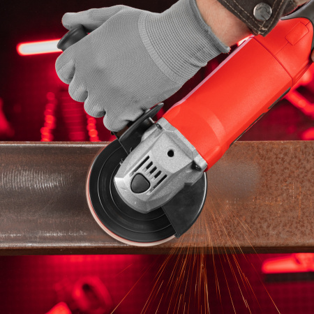 Круг абразивный на ворсовой подложке под "липучку", P 180, 125 мм, 10 шт Matrix