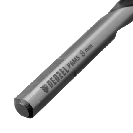 Сверло спиральное по металлу 8 x 117мм, Р6М5, Golden Tip, многогранная заточка Denzel
