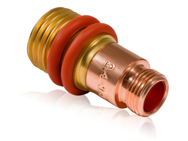 КЕДР Держатель цанги ГАЗ ЛИНЗА КЕДР для комплекта с прозрачным соплом (TIG-17–18–26 PRO/EXPERT) Ø 2,4 мм