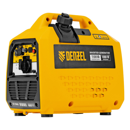 Генератор инверторный GS-1100iS, 1,1 кВт, 230 В, закрытый корпус, ручной старт DENZEL