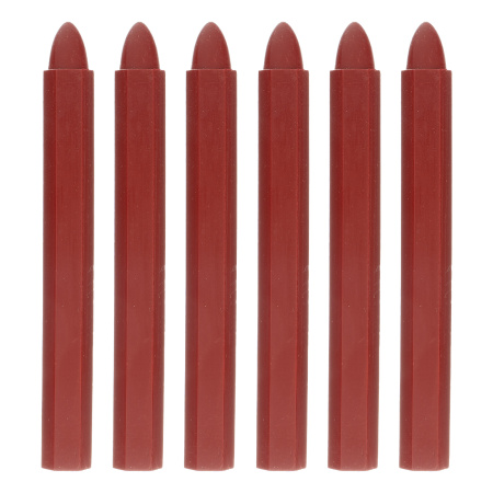 Мелки разметочные восковые красные, 120 мм, коробка 6 шт Matrix цена