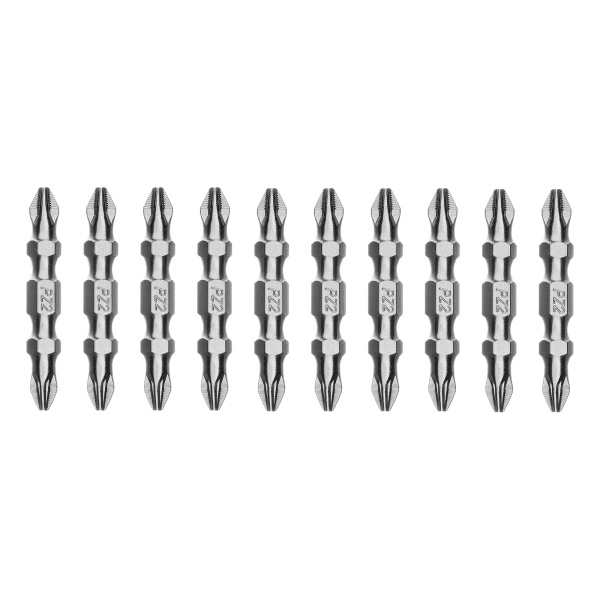 Бита двухстор., PH2-PZ2х45мм, сталь S2, 10шт. Gross