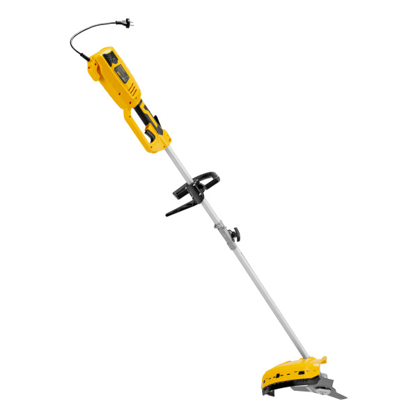 Триммер электрический TE-1220, 1200 Вт, 380 мм, катушка, диск, разборная штанга Denzel цена