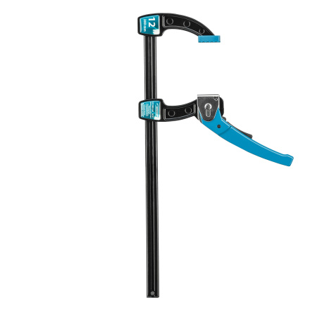 Струбцина реечная быстрозажимная 12, металлический корпус, рычажный храповой механизм, 300 мм Gross цена