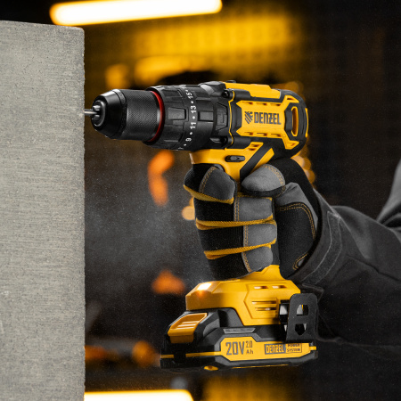 Дрель-шуруповерт аккумуляторная ударная бесщет. CIDH-BL-20, Li-Ion, 20 В// Denzel
