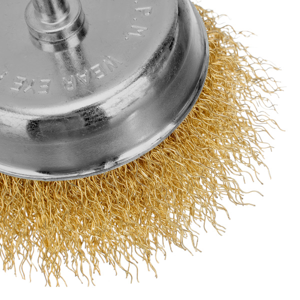 Набор щеток для дрели, 2 шт, 1 плоская, 100 мм, 1 "чашка", 75 мм, со шпильками Matrix