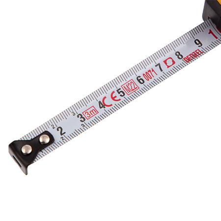 Рулетка 3м х 13мм, двухкомп. корпус, кнопка-пауза Denzel цена