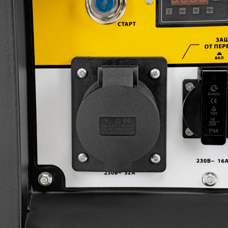 Генератор дизельный DES-55E, 5,5 кВт, 230 В, 11 л, электростартер Denzel