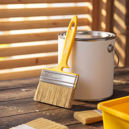 Кисть флейцевая "Лаки" Color Line 100 х 12 мм Matrix цена