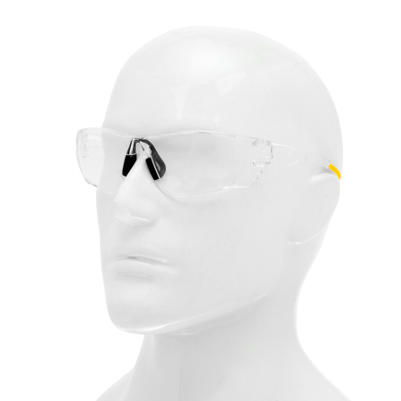 Очки защитные открытые, поликарбонатные, прозрачная линза Denzel цена