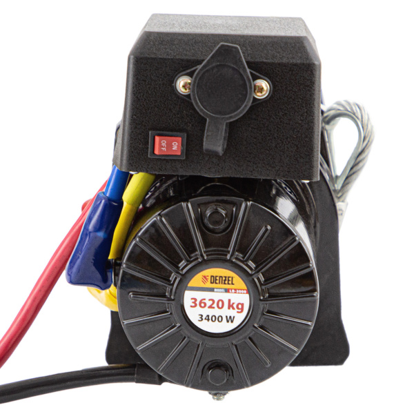 Лебедка автомобильная электрическая LB-3000.3.6 т, 3.4 кВт, 12 В Denzel цена