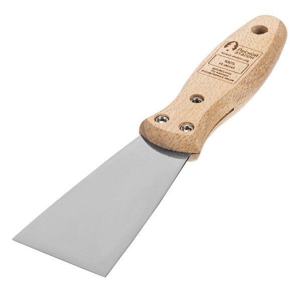 Шпательная лопатка из нержавеющей стали, 50 мм, буковая рукоятка, EFP Matrix цена