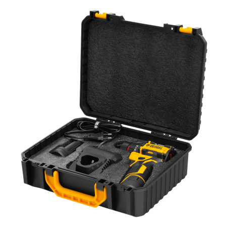 Дрель-шуруповерт аккумуляторная бесщет. CDH-BL-12, Li-Ion, 12 В Denzel