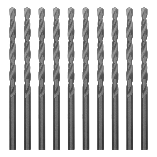 Сверло по металлу, 3.5 мм, полированное, HSS, 10 шт, цилиндрический хвостовик Matrix