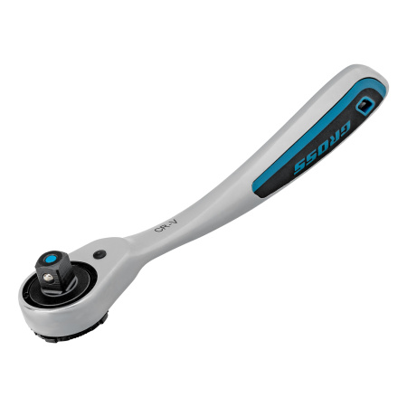 Набор торцевых головок, трещотка 120 зубьев, 1/2",3/8”, CrV, 36 предметов Gross