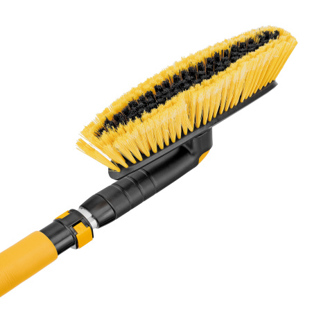 Щетка-сметка со скребком, телескоп, поворотная голова, 750-1120 мм Denzel цена