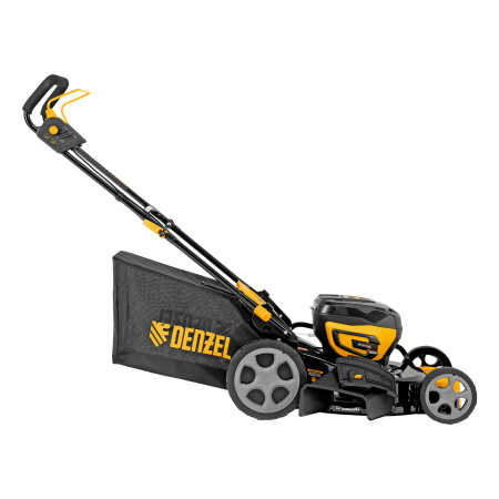 Газонокосилка аккумуляторная бесщет. DLM-460, 460 мм, травосб. 65 л., Li-Ion, 40 В Denzel цена